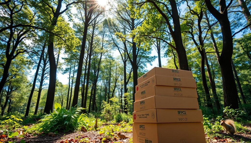 environmental benefits of FSC certified cardboard boxes