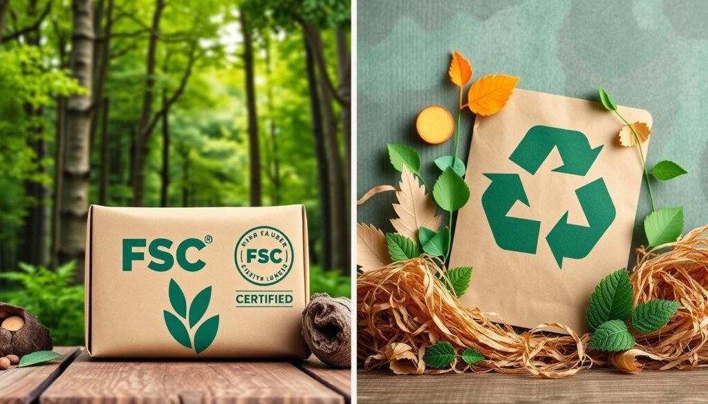 fsc certified and recycled packaging