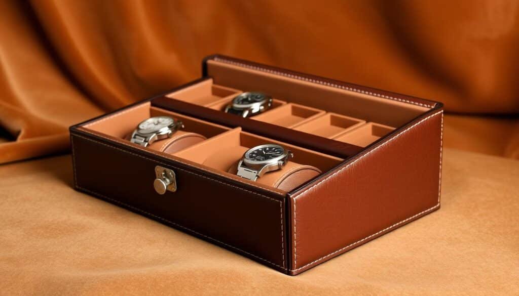 leather watch box