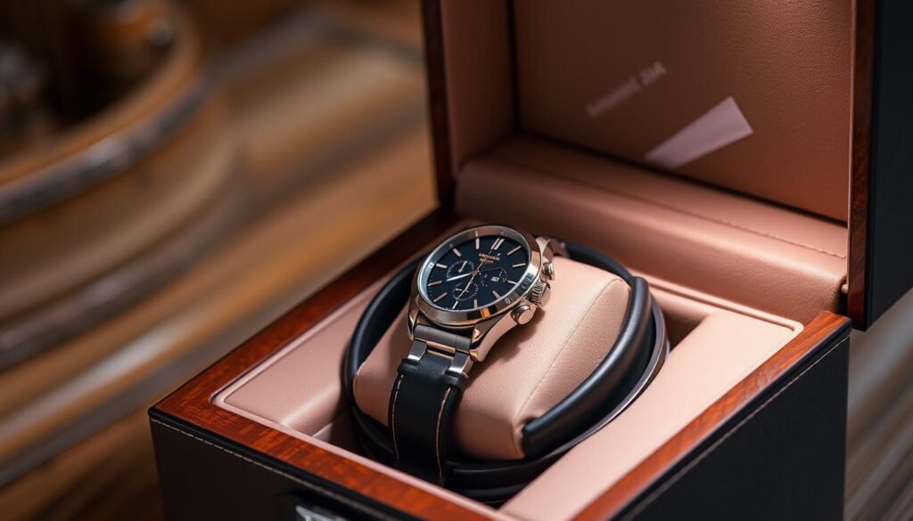 luxury watch box with winder