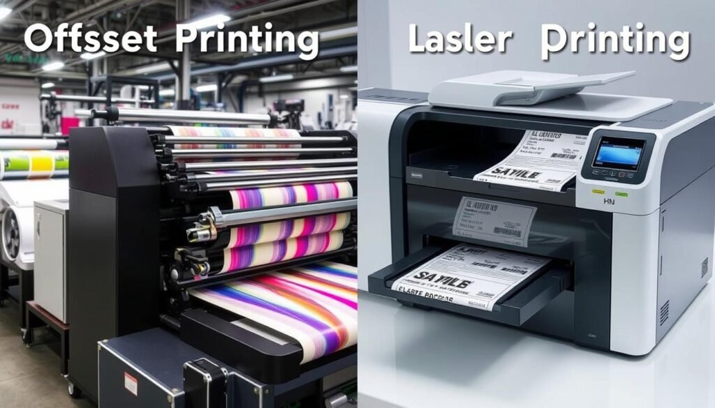 offset printing vs laser printing