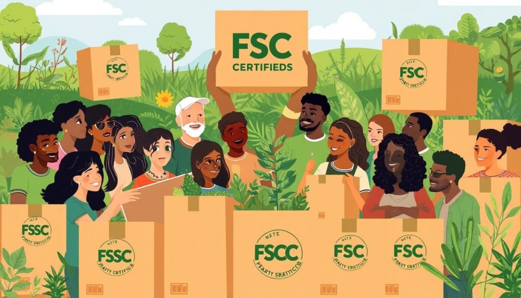 social benefits of FSC certified cardboard boxes